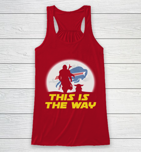 Buffalo Bills NFL Football Star Wars Yoda And Mandalorian This Is The Way Racerback Tank 4