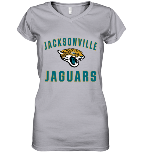 Jacksonville Jaguars Nfl Line By Fanatics Branded Vintage Victory Women's V-Neck T-Shirt