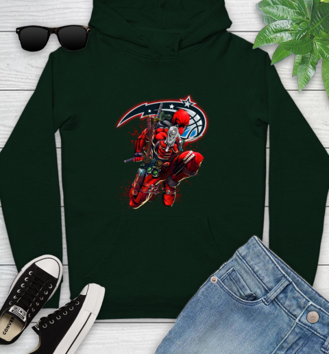 NBA Deadpool Marvel Comics Sports Basketball Orlando Magic Youth Hoodie 13