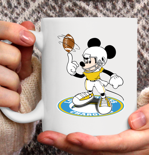 NFL Football Los Angeles Chargers Cheerful Mickey Disney Shirt Ceramic Mug 15oz 2