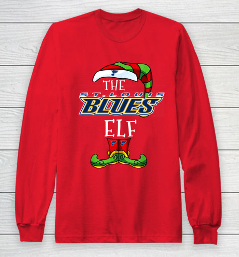 St.Louis Blues Christmas ELF Funny NHL Long Sleeve T-Shirt 7
