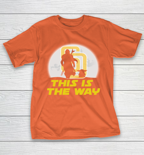 San Diego Padres MLB Baseball Star Wars Yoda And Mandalorian This Is The Way T-Shirt 4