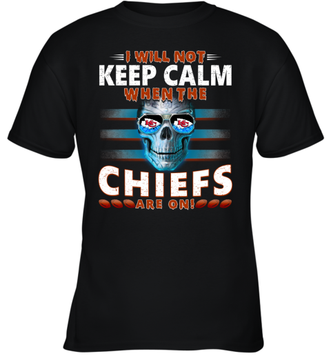 Youth Black Kansas City Chiefs Football T-Shirt 