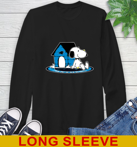 NFL Football Carolina Panthers Snoopy The Peanuts Movie Shirt Long Sleeve T-Shirt 2