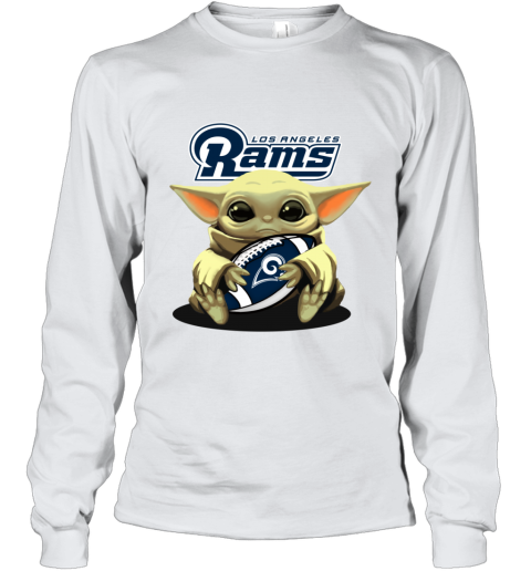 NFL Los Angeles Rams Womens Long Sleeve Baby Tee - WHITE