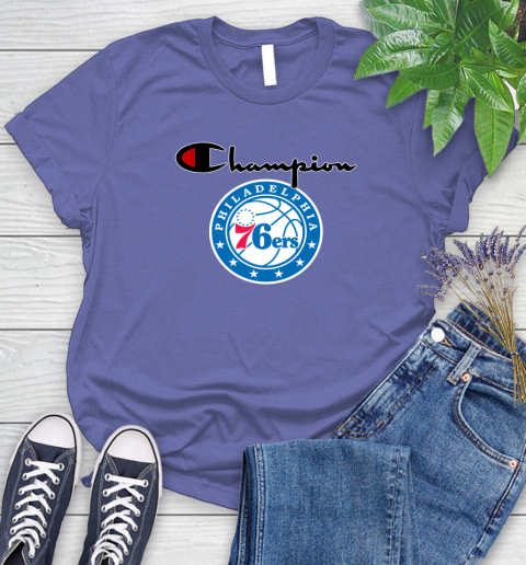 NBA Basketball Philadelphia 76ers Champion Shirt Women's T-Shirt 12