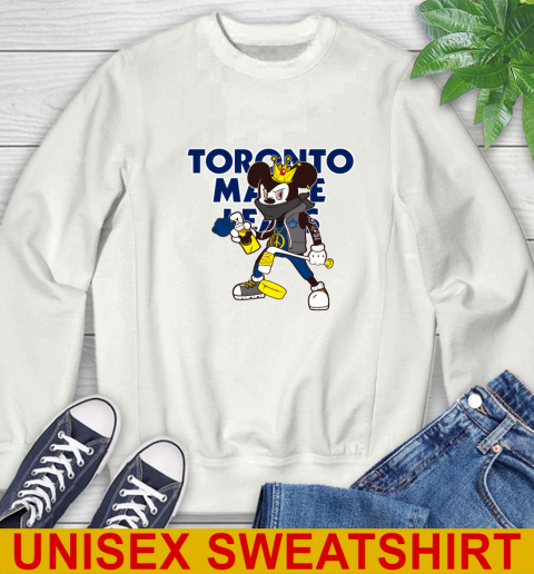 Toronto Maple Leafs NHL Hockey Mickey Peace Sign Sports Sweatshirt