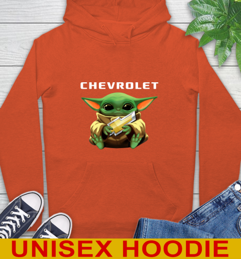 Star Wars Baby Yoda Hugs Chevrolet Car Shirt 16