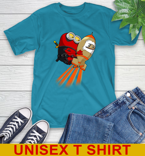NHL Hockey Anaheim Ducks Deadpool Minion Marvel Shirt T-Shirt 9