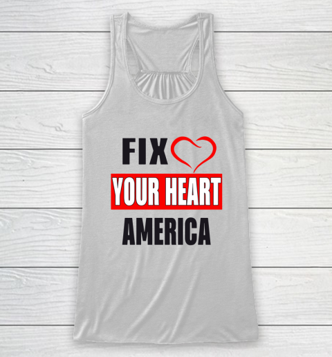 Fix Your Heart America Shirt Racerback Tank