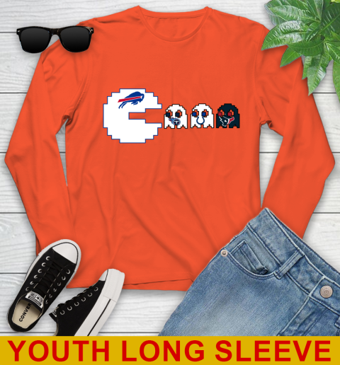 Buffalo Bills NFL Football Pac Man Champion Youth Long Sleeve 4