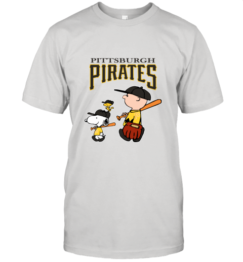 Pittsburgh Steelers Let's Play Baseball Together Snoopy MLB Unisex Jersey Tee