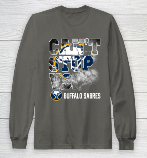 NHL Buffalo Sabres Hockey Can't Stop Vs Long Sleeve T-Shirt 5