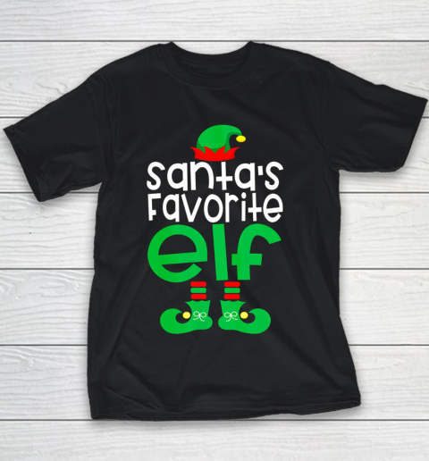 Christmas Santas Favorite Elf Funny Youth T-Shirt