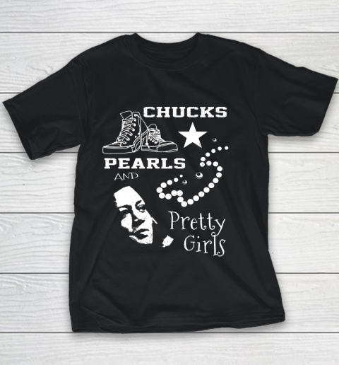 Chucks Pearls and Pretty Girls Kamala Harris Inauguration Youth T-Shirt