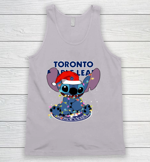 Toronto Maple Leafs NHL Hockey noel stitch Christmas Tank Top 2