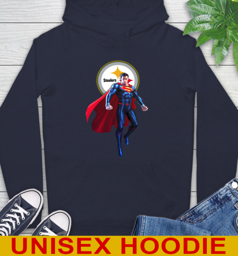 NFL Superman DC Sports Football Pittsburgh Steelers Hoodie 4