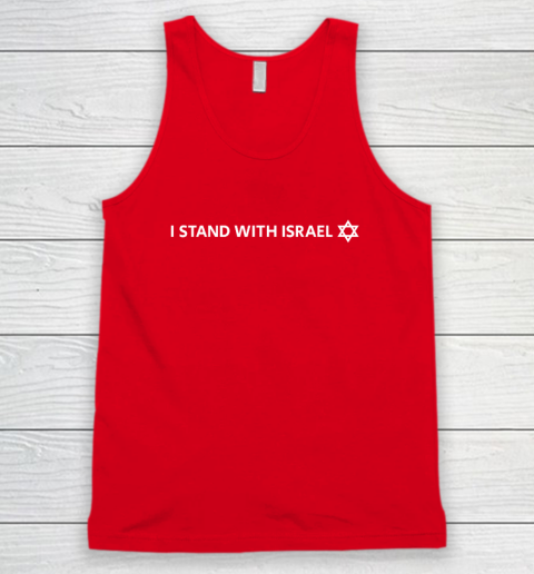 I Stand With Israel  Israeli Flag Jewish Star Of David Tank Top 4