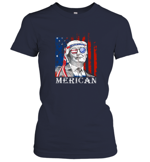 yl3e merica donald trump 4th of july american flag shirts ladies t shirt 20 front navy