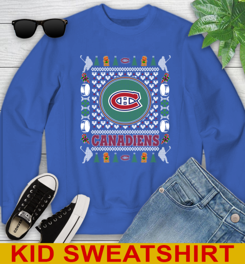 Montreal Canadiens Merry Christmas NHL Hockey Loyal Fan Youth Sweatshirt 6