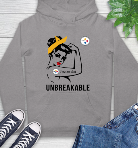 NFL Pittsburgh Steelers Girl Unbreakable Football Sports Hoodie 4