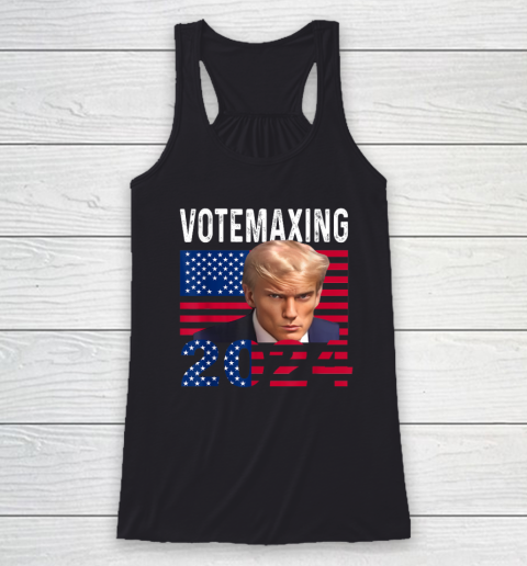 Trump Looksmax Trump Mewing VoteMaxing 2024 Funny Racerback Tank