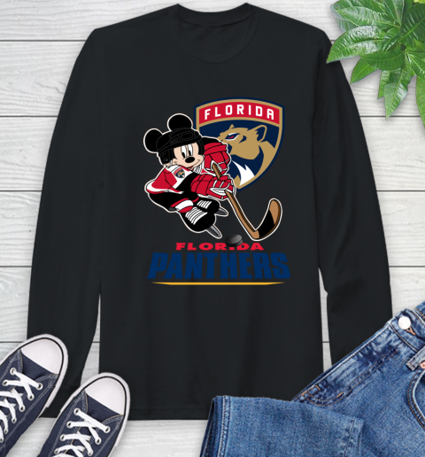 NHL Florida Panthers Mickey Mouse Disney Hockey T Shirt Long Sleeve T-Shirt 2