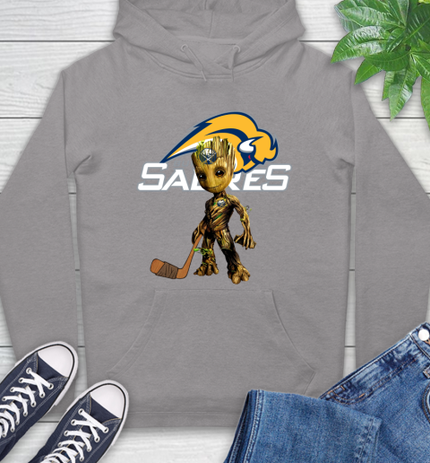 Buffalo Sabres NHL Hockey Groot Marvel Guardians Of The Galaxy Hoodie 6
