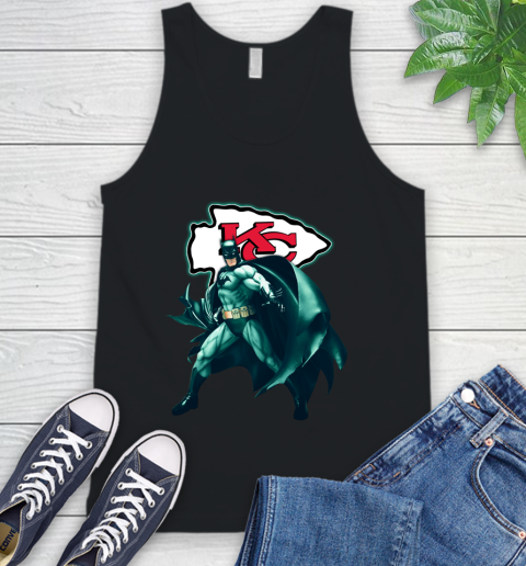 NFL Batman Football Sports Kansas City Chiefs Tank Top 2