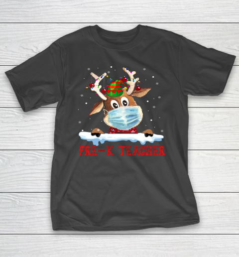 Merry Christmas Pre K Teacher Reindeer T-Shirt