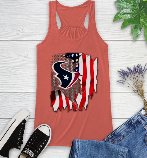 Houston Texans NFL Football American Flag Racerback Tank 3