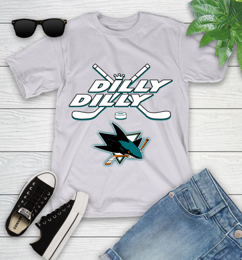 NHL San Jose Sharks Dilly Dilly Hockey Sports Youth T-Shirt 4