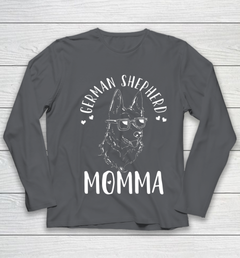 Dog Mom Shirt German Shepherd Momma Dog Mom Mama Gift Youth Long Sleeve 6