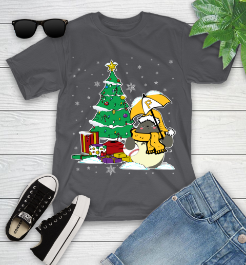 Pittsburgh Pirates MLB Baseball Cute Tonari No Totoro Christmas Sports Youth T-Shirt 6