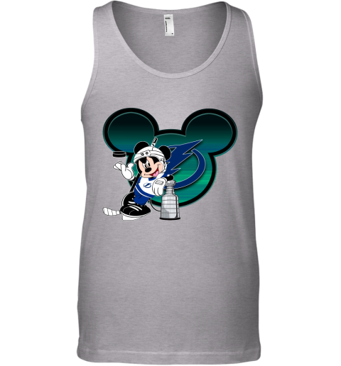 NHL Tampa Bay Lightning Stanley Cup Mickey Mouse Disney Hockey T Shirt NmBU2yFDRFN unisex tank 17 95 151514 front sport grey