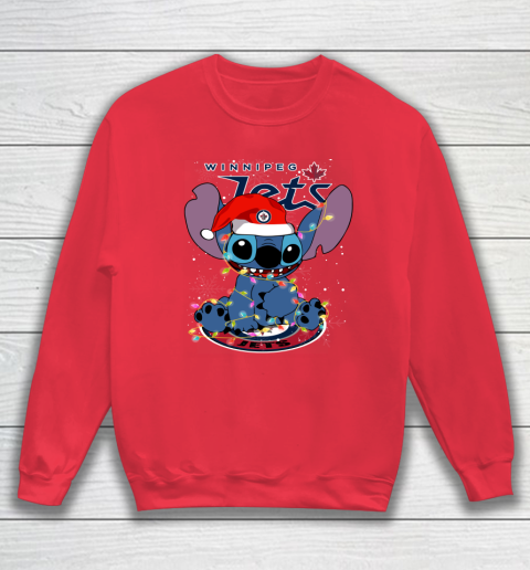 Winnipeg Jets NHL Hockey noel stitch Christmas Sweatshirt - Image 7