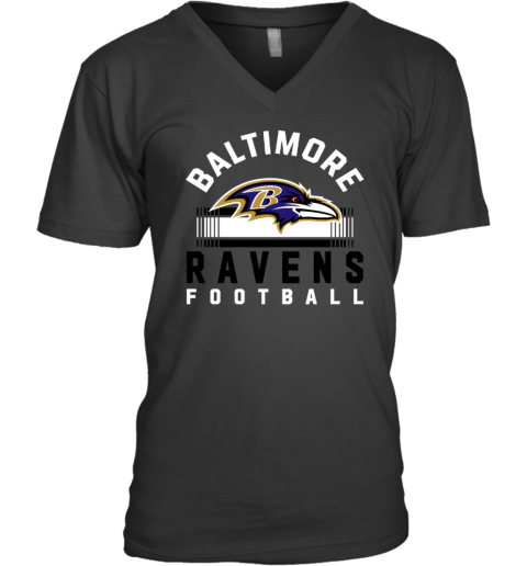 Men's Starter Purple Baltimore Ravens Prime Time V-Neck T-Shirt
