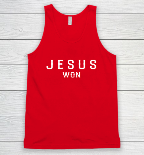Jesus Won Texas Tank Top 4