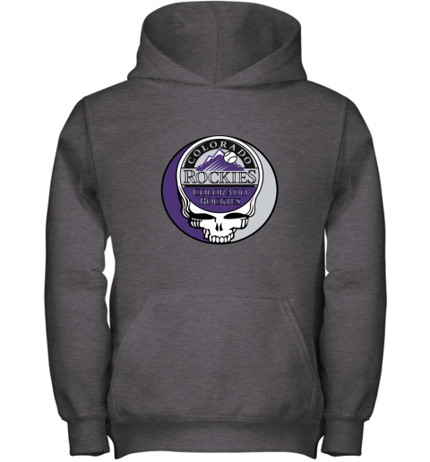 Colorado Rockies The Grateful Dead Baseball MLB Mashup Youth Hoodie
