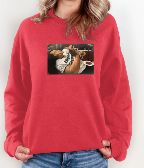 Arnold Schwarzenegger is numero uno Sweatshirt jlru arnold schwarzenegger is numero uno sweatshirt 35 front red