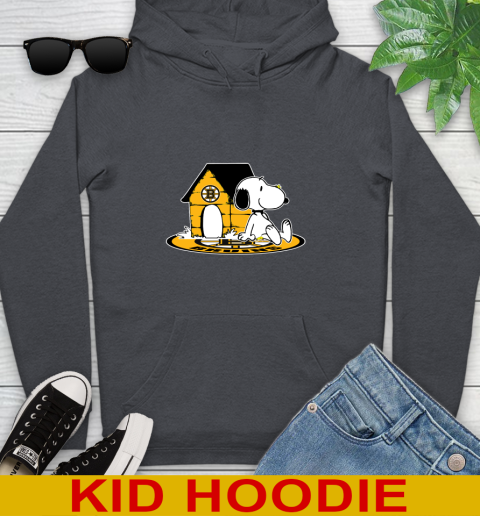 NHL Hockey Boston Bruins Snoopy The Peanuts Movie Shirt Youth Hoodie 9