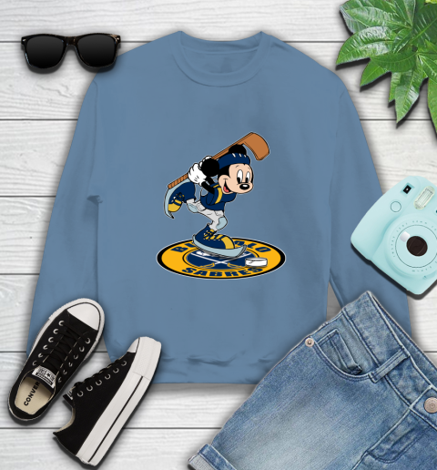 NHL Hockey Buffalo Sabres Cheerful Mickey Disney Shirt Sweatshirt 8