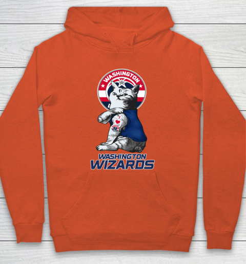 NBA Basketball My Cat Loves Washington Wizards Hoodie 3