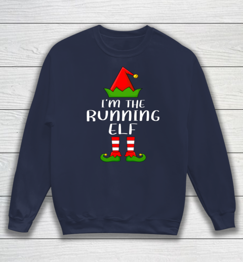 Funny Family Christmas Shirts I'm The Running Elf Christmas Sweatshirt 2