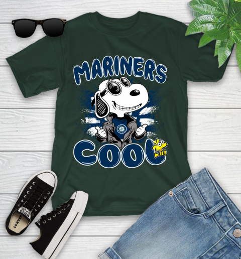 MLB Baseball Seattle Mariners Cool Snoopy Shirt Youth T-Shirt 5 MLB Baseball Seattle Mariners Cool Snoopy Shirt Youth T-Shirt - Image 5