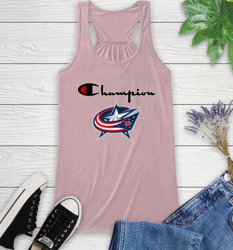 NHL Hockey Columbus Blue Jackets Champion Shirt Racerback Tank 6