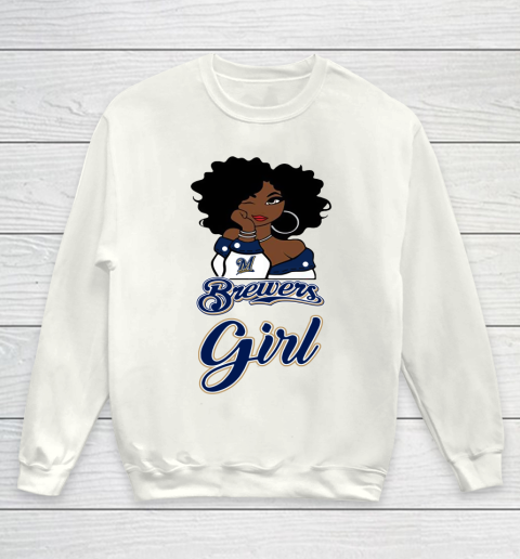 Milwaukee Brewerss Girl MLB Youth Sweatshirt 2