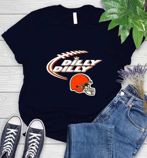 NFL Cleveland Browns Dilly Dilly Football Sports Women's T-Shirt 3
