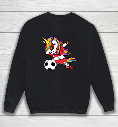 Dabbing Unicorn Singapore Football Singaporean Flag Soccer Sweatshirt