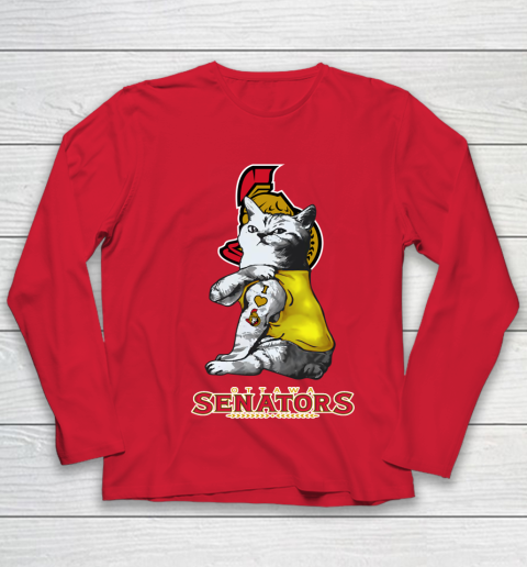 NHL My Cat Loves Ottawa Senators Hockey Youth Long Sleeve 8